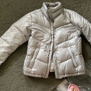 Columbia down filled silver jacket